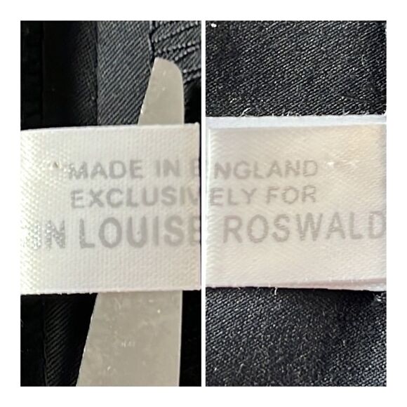 Ann Louise Roswald Cotton Blend Black Knee Length Skirt - Picture 10 of 12